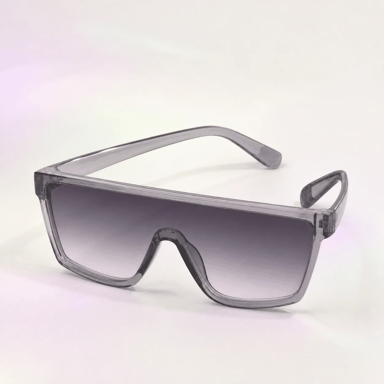 Arcade Shield Sunglasses - Smoke material detail