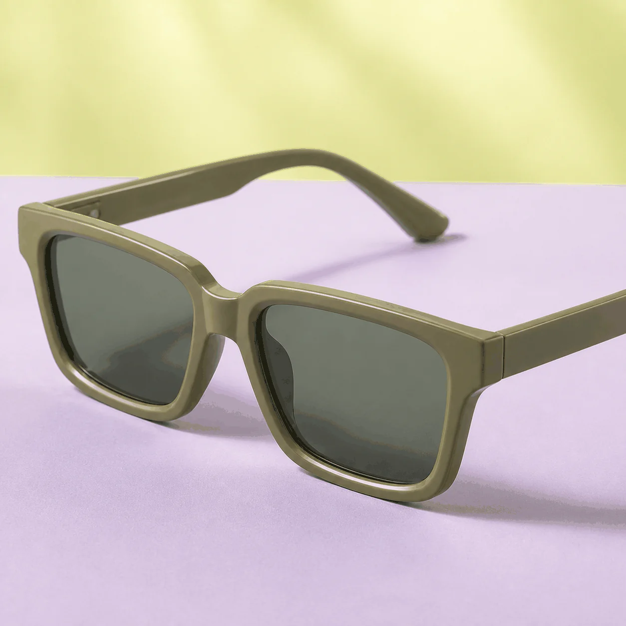 Avenue Square Sunglasses - Olive material detail