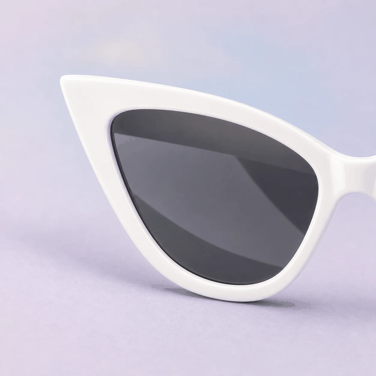Cloudline Cat Eye Sunglasses - White construction view