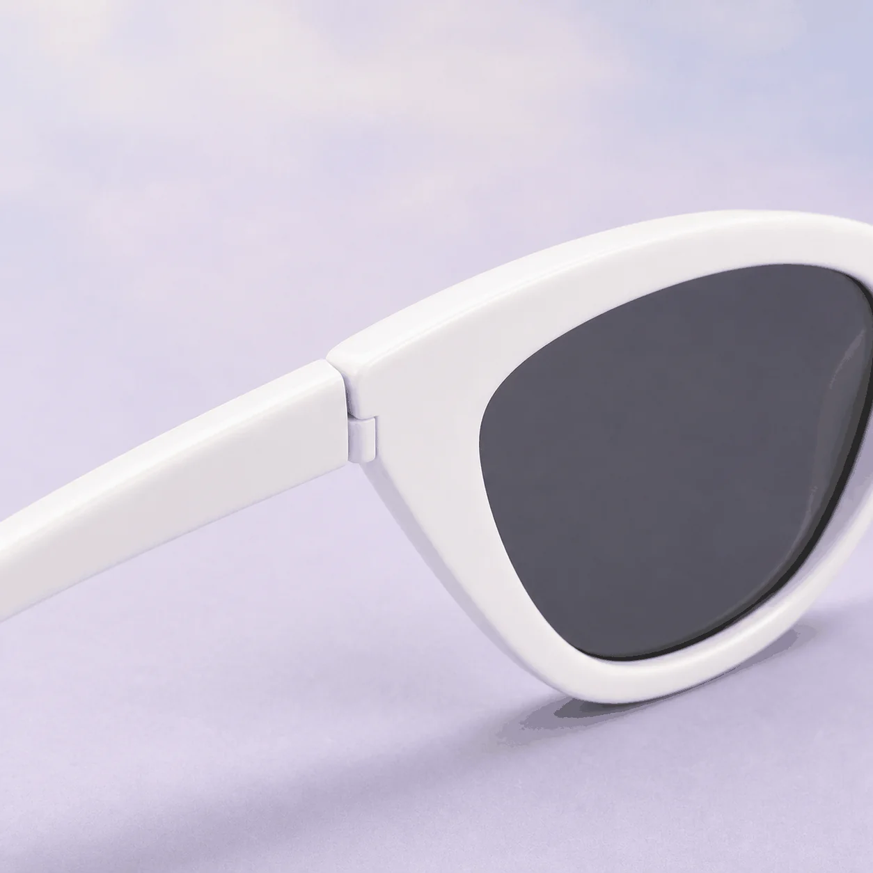 Cloudline Cat Eye Sunglasses - White lifestyle view