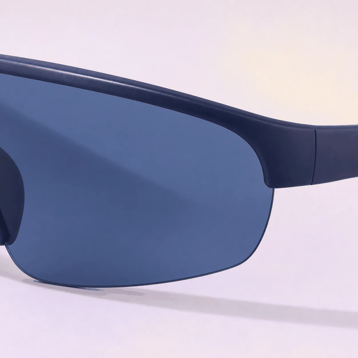 Current Shield Sunglasses - Navy construction view