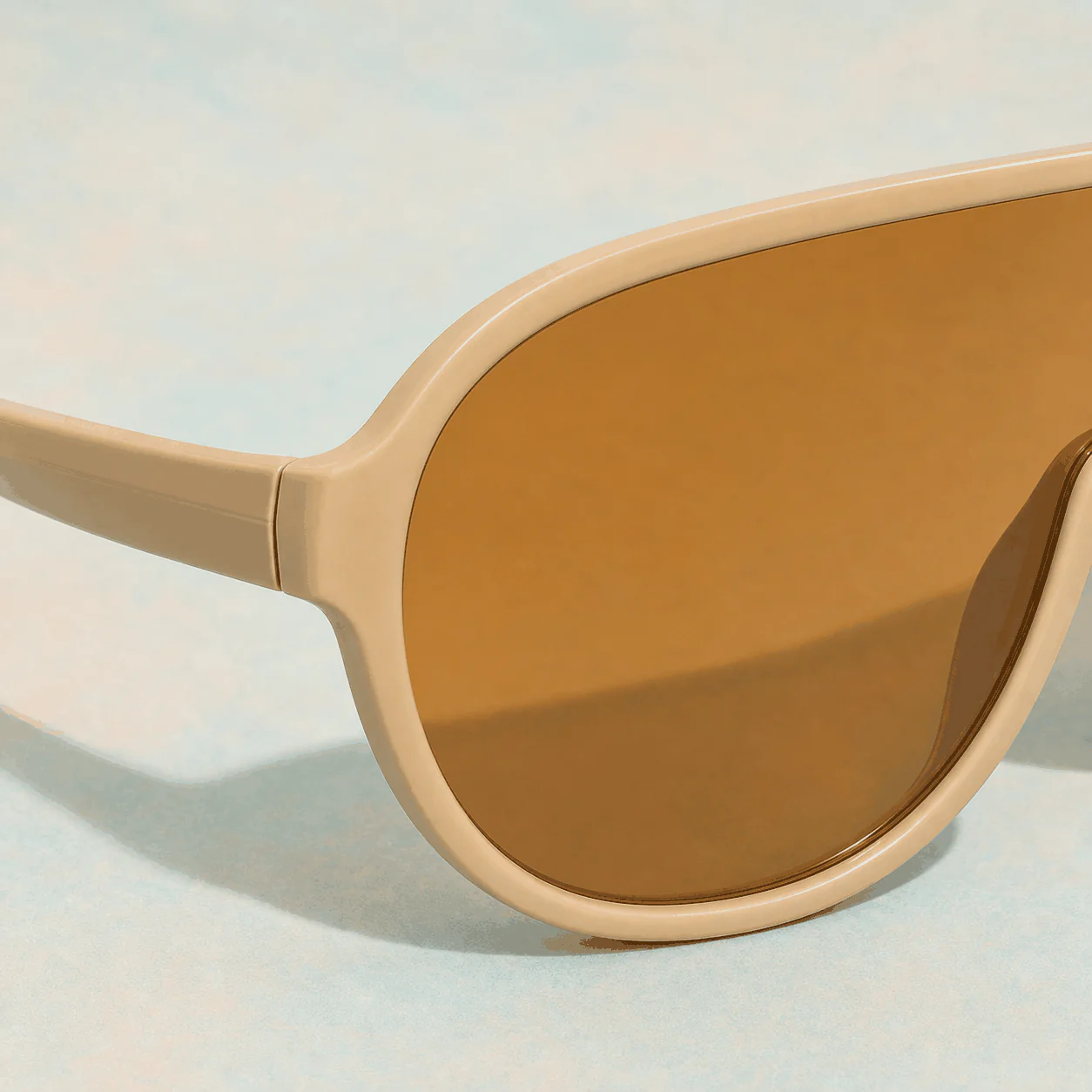 Daybreak Shield Sunglasses - Sand construction view