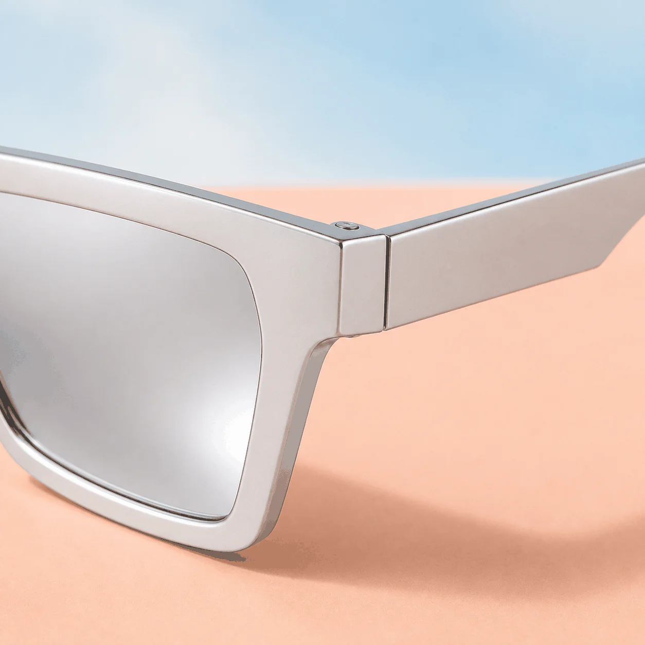 Flash Square Sunglasses - Silver lifestyle view