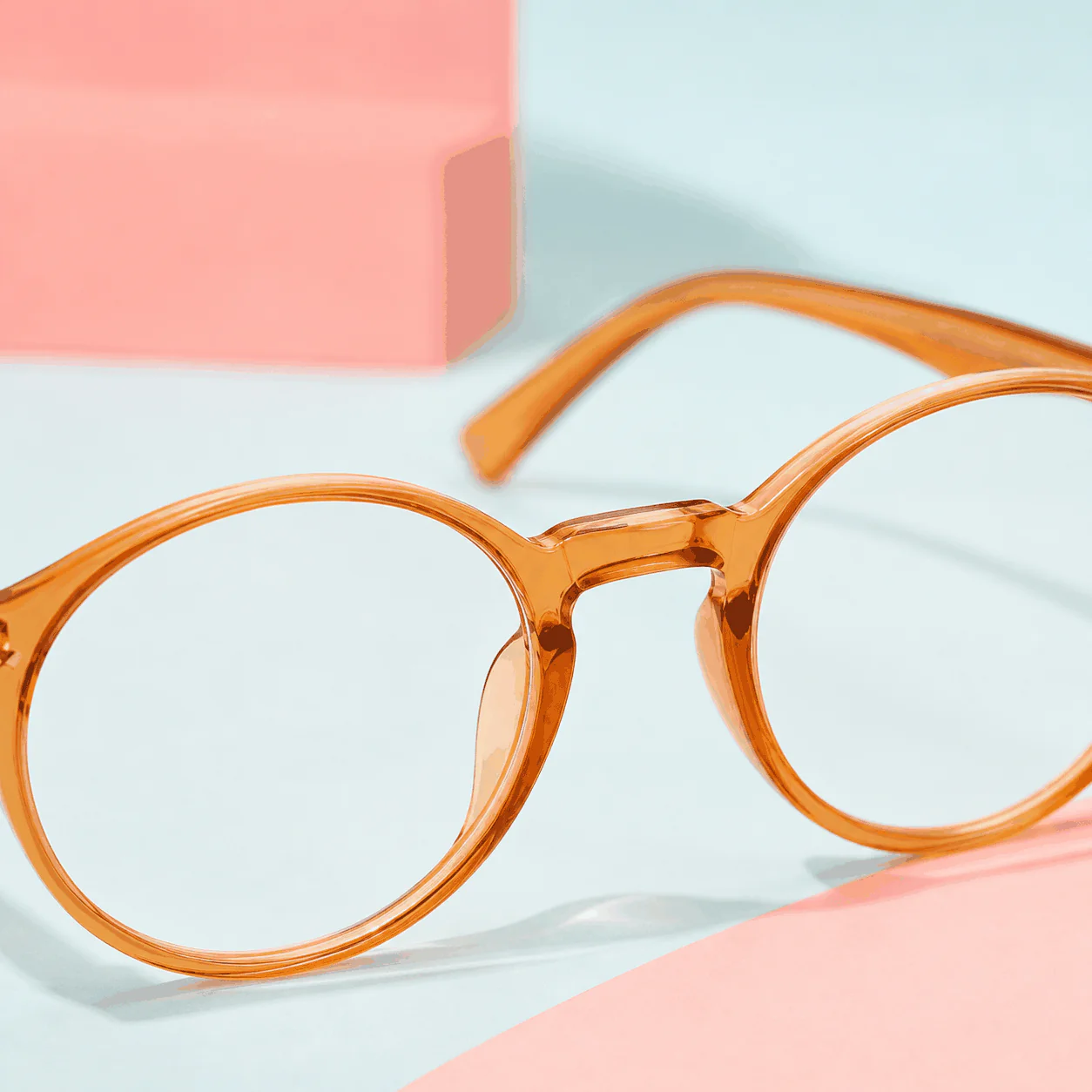 Footnote Reader Glasses - Amber construction view
