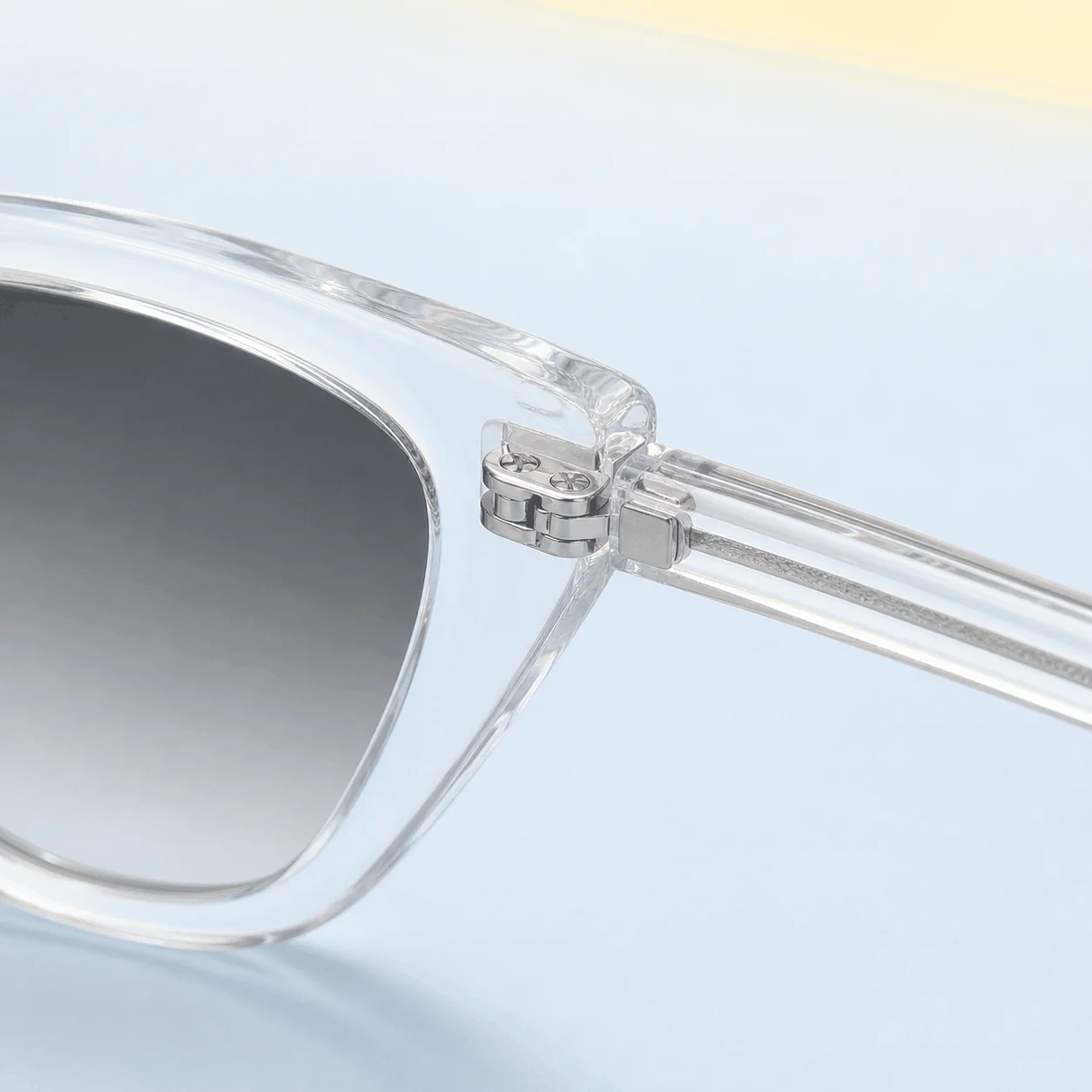 Halo Cat Eye Sunglasses - Crystal lifestyle view