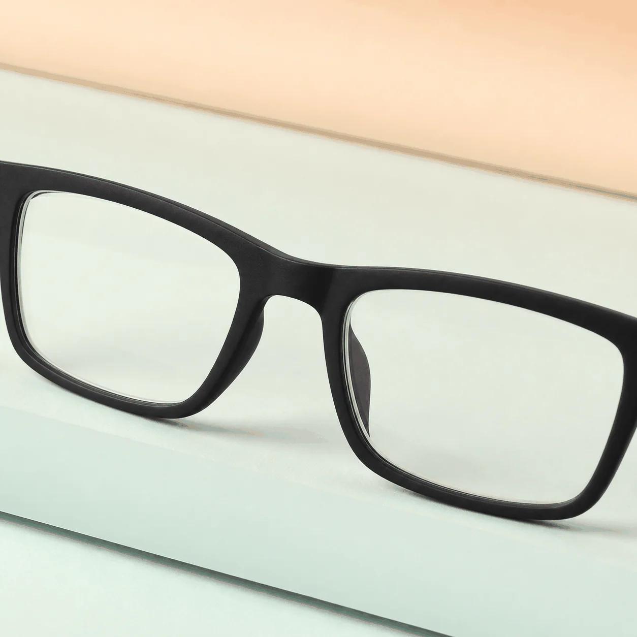 Index Reader Glasses - Matte Black construction view