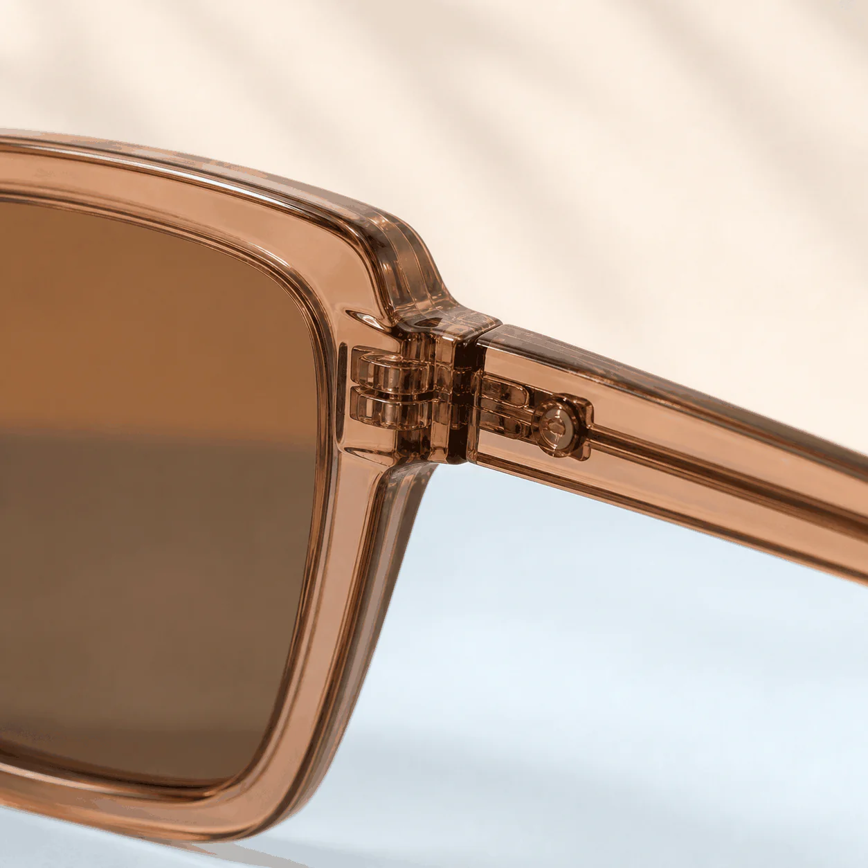 Jetset Square Sunglasses - Crystal Brown lifestyle view