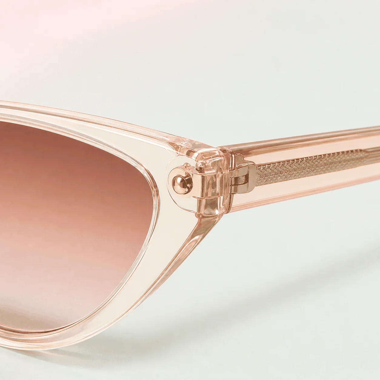 Luna Cat Eye Sunglasses - Champagne lifestyle view