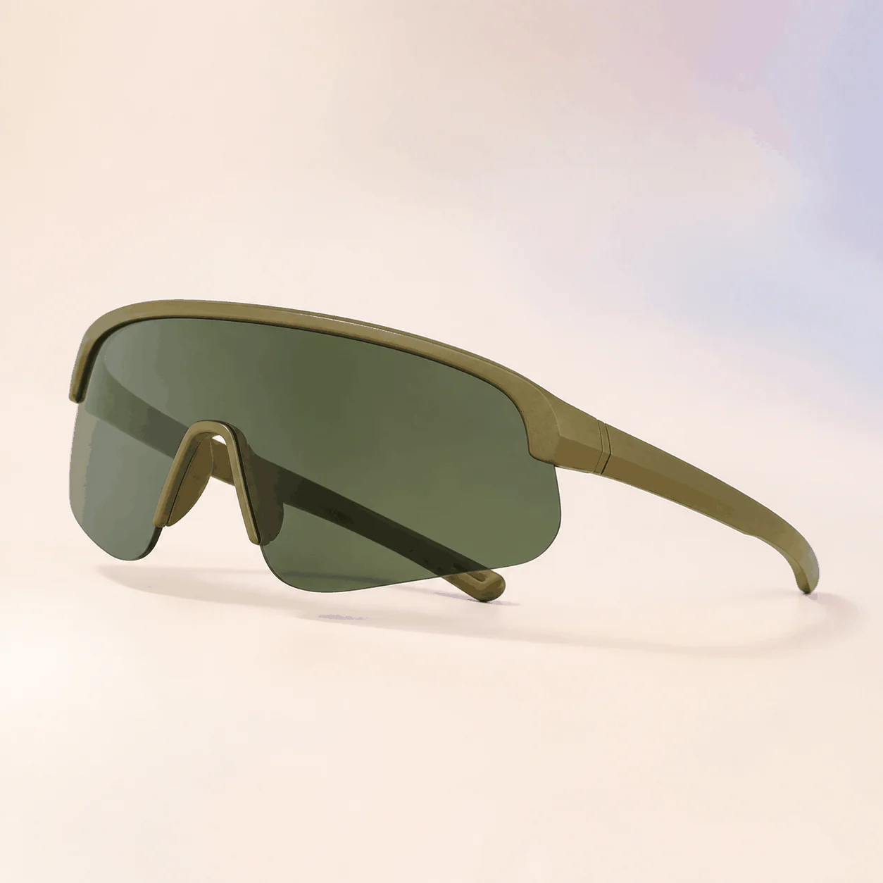 Mirage Shield Sunglasses - Olive material detail