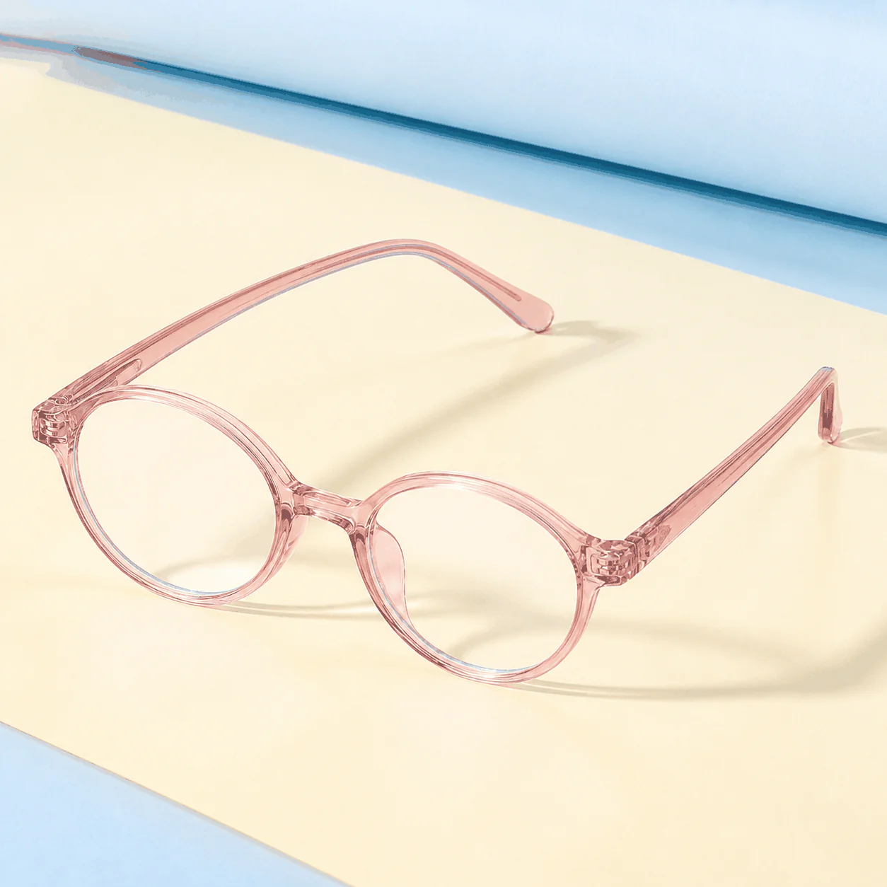 Note Blue Light Glasses - Blush material detail