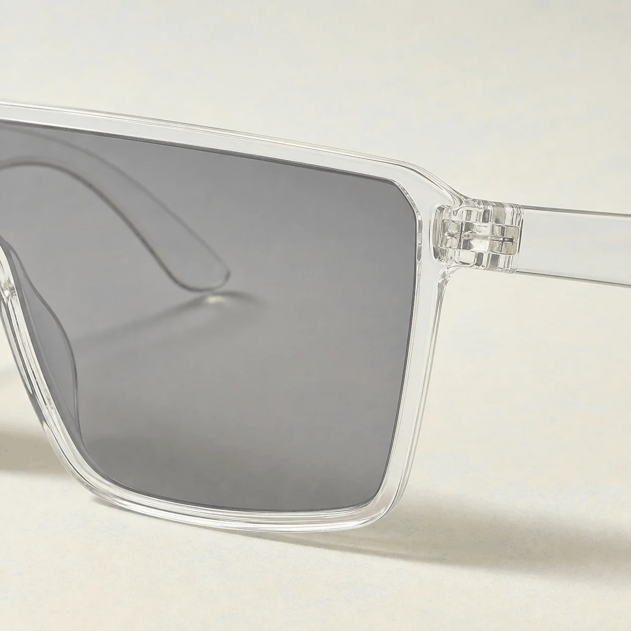 Nova Shield Sunglasses - Crystal construction view