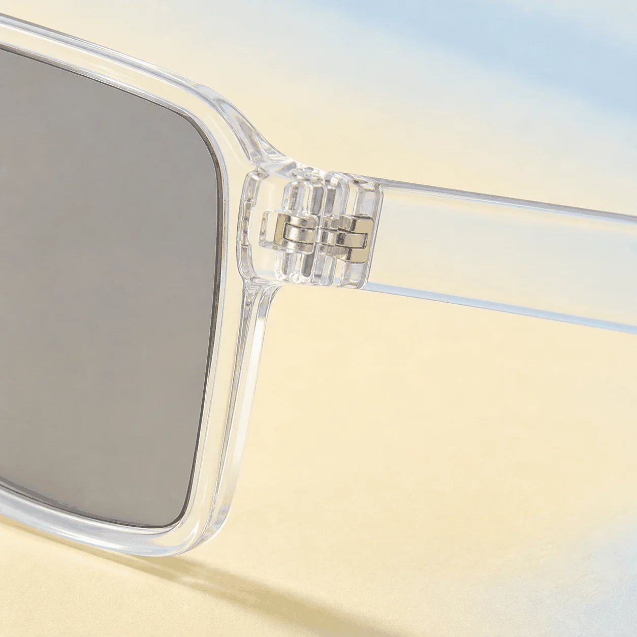 Nova Shield Sunglasses - Crystal lifestyle view