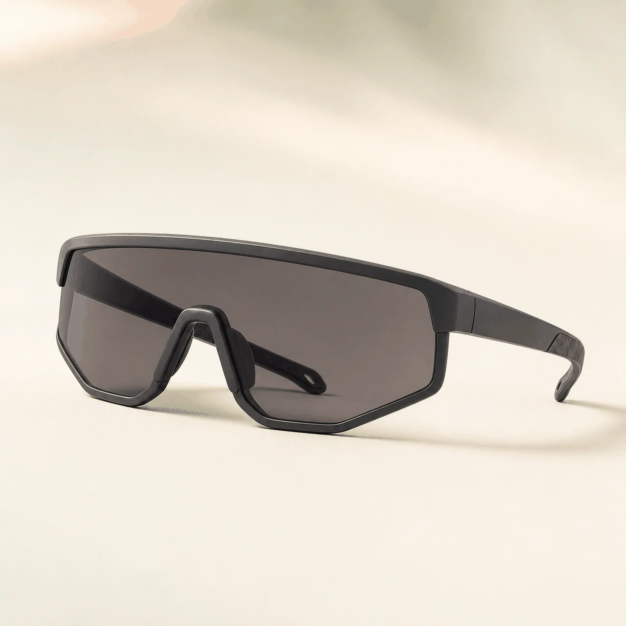 Peak Shield Sunglasses - Charcoal material detail