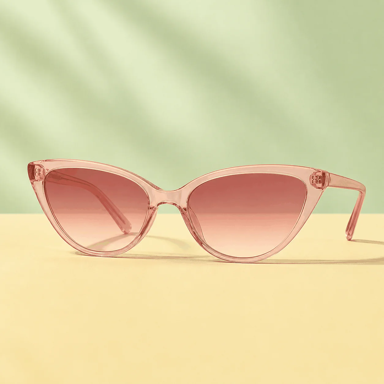 Rosette Cat Eye Sunglasses - Blush