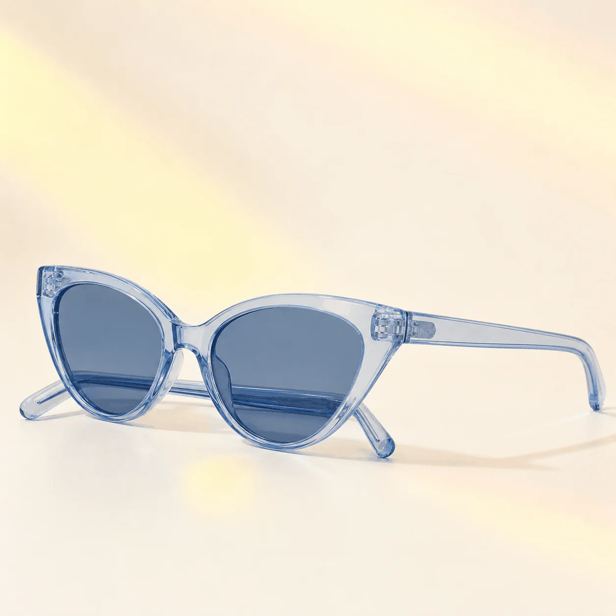 Seabright Cat Eye Sunglasses - Blue Crystal material detail