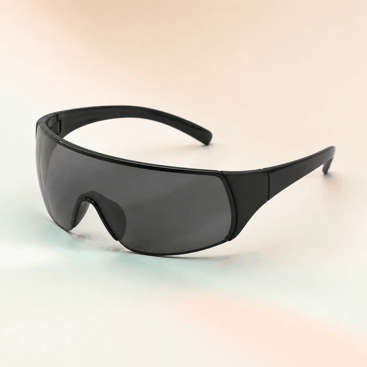 Signal Wrap Sunglasses - Onyx material detail