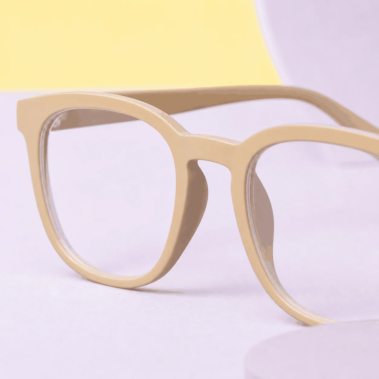 Studio Blue Light Glasses - Sand construction view