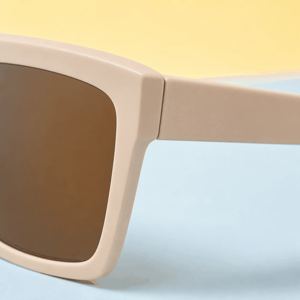 Studio Square Sunglasses - Matte Sand lifestyle view