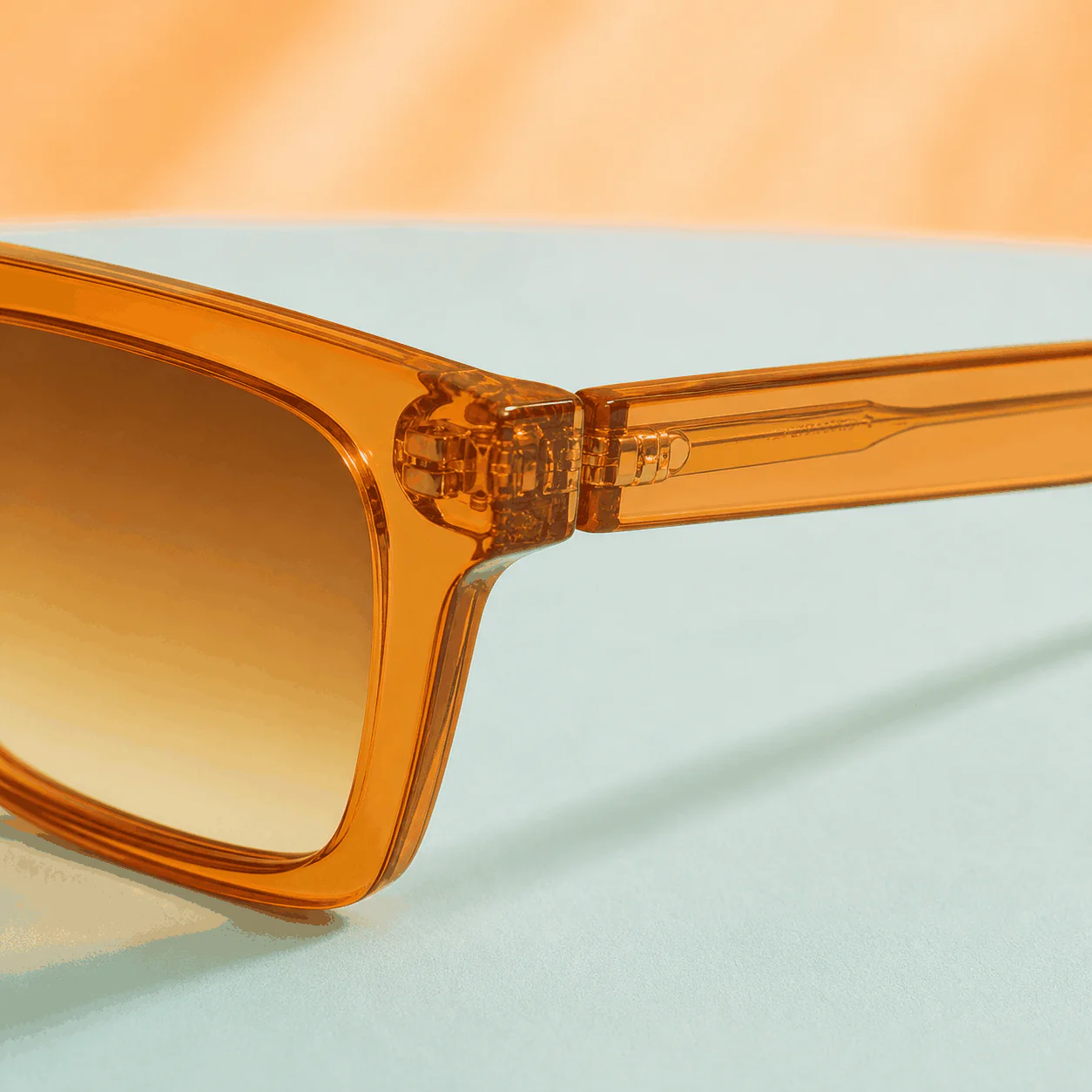 Sunset Square Sunglasses - Amber lifestyle view