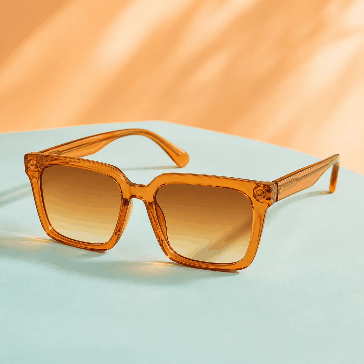 Sunset Square Sunglasses - Amber